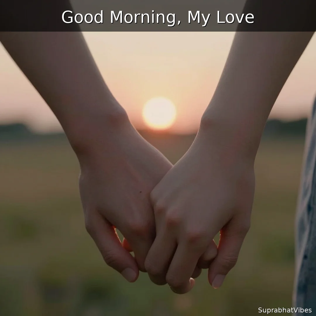 Close-up of a couple holding hands at dawn